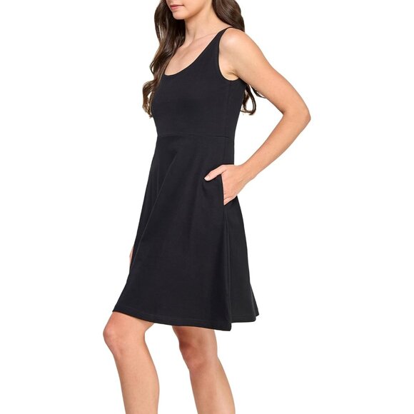 Women's Organic Cotton Tank Dress Sleeveless Pockets Casual X-Large - Picture 3 of 7